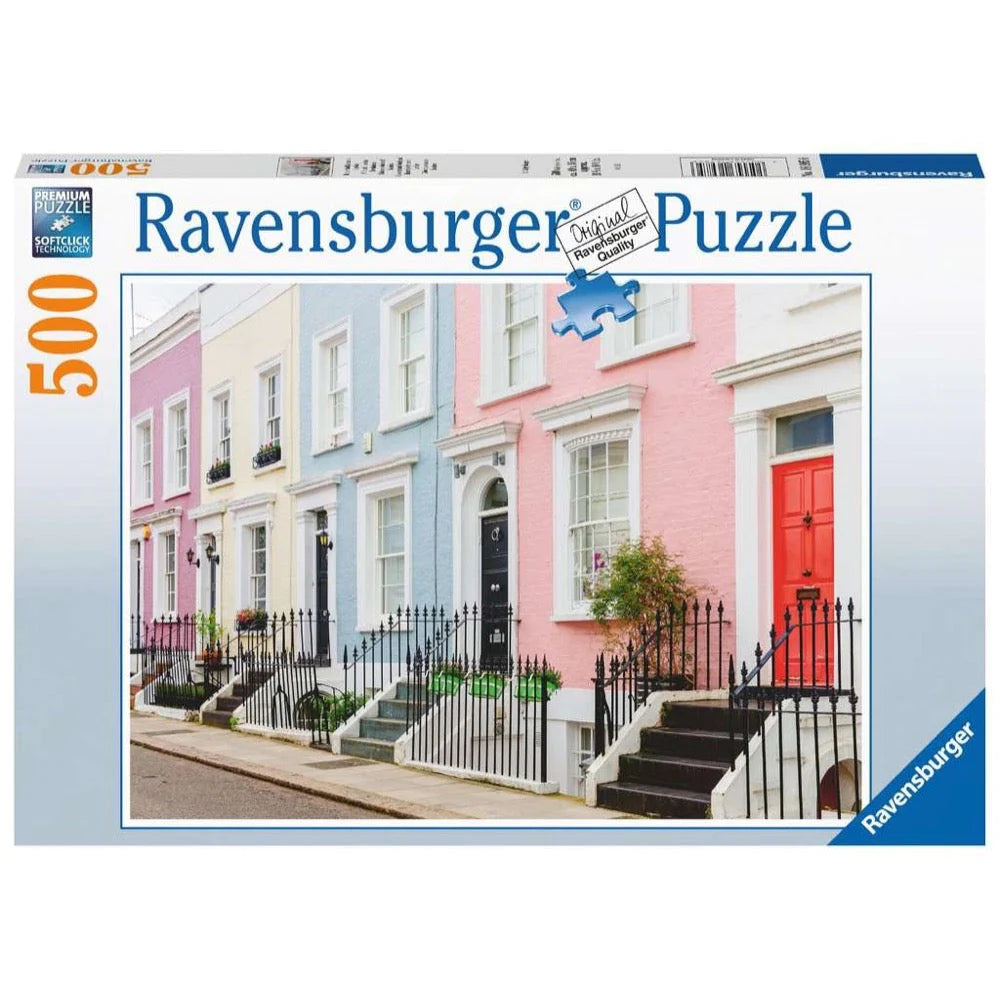 Ravensburger Colourful London Townhouses 500pc Puzzle - Hobbytech Toys