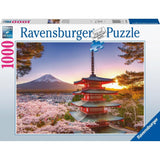 Ravensburger Mount Fuji Cherry blossom View 1000pc Puzzle - Hobbytech Toys