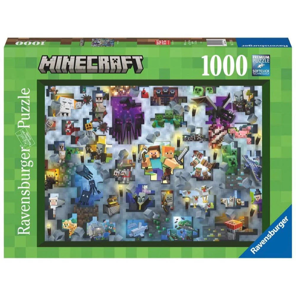 Ravensburger Minecraft Challenge 1000pc Puzzle - Hobbytech Toys