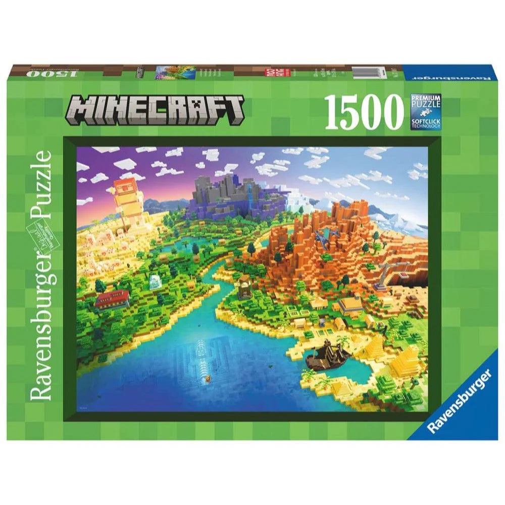 Ravensburger World of Minecraft 1500pc Puzzle - Hobbytech Toys