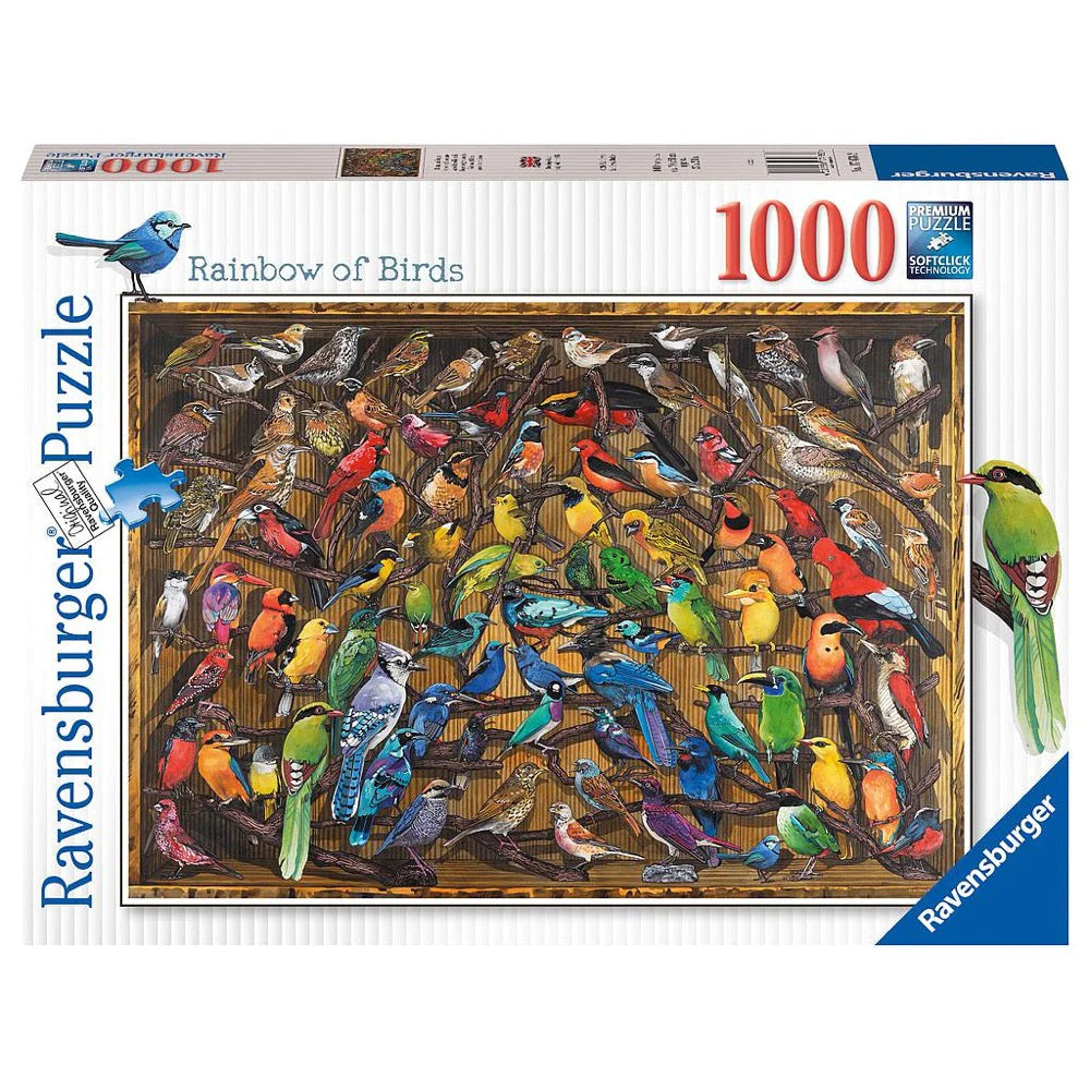 Ravensburger Rainbow of Birds 1000pc Puzzle - Hobbytech Toys