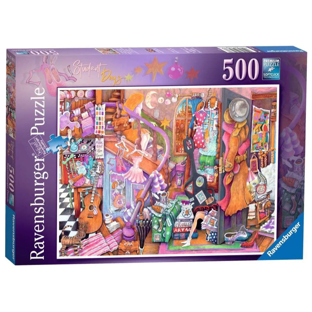 Ravensburger Student Days 500pc Puzzle - Hobbytech Toys