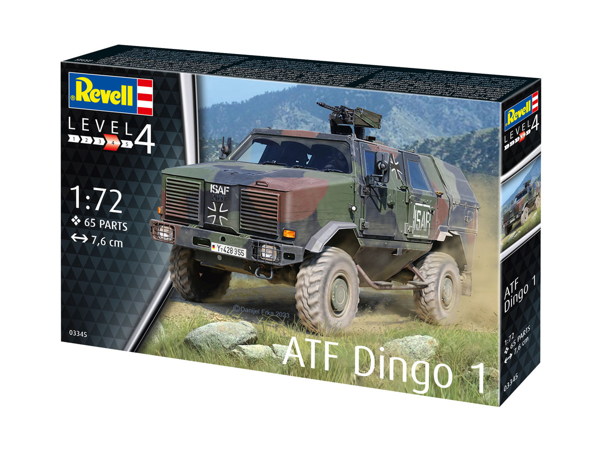 Revell 03345 1/72 ATF Dingo 1 Plastic Model Kit - Hobbytech Toys