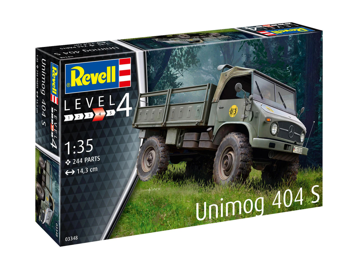 Revell 03348 1/35 Unimog 404 S Plastic Model Kit - Hobbytech Toys