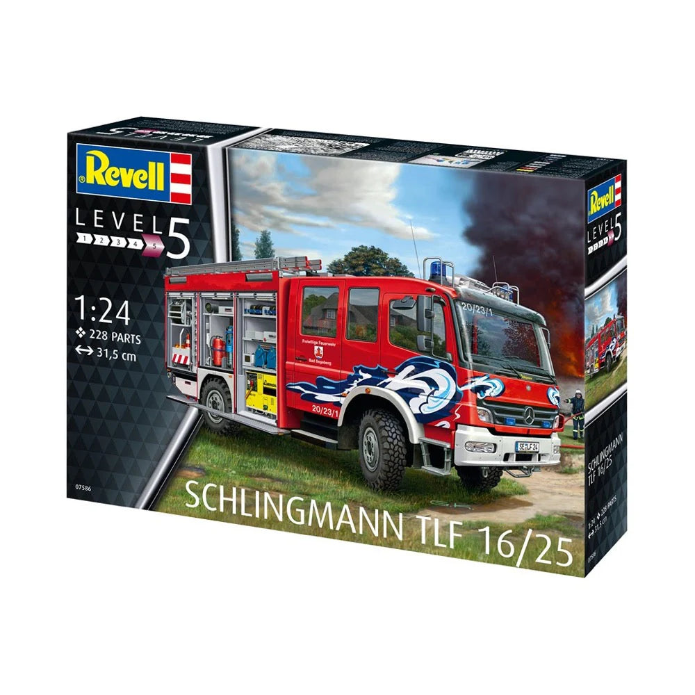 Revell 1/24 Schlingmann TLF 16/25 Fire Truck Plastic Model Kit [07586]