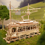 ROKR Classic City Tram 3D Wooden Kit LK801