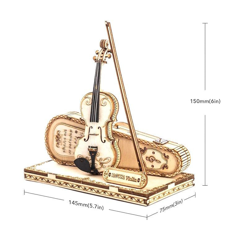 Robotime Classical 3D Violin Kit - Hobbytech Toys