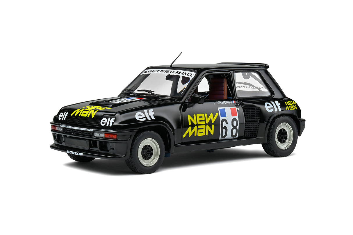 Solido 1/18 Renault 5 Turbo Black European Cup 1984 Diecast Model - Hobbytech Toys