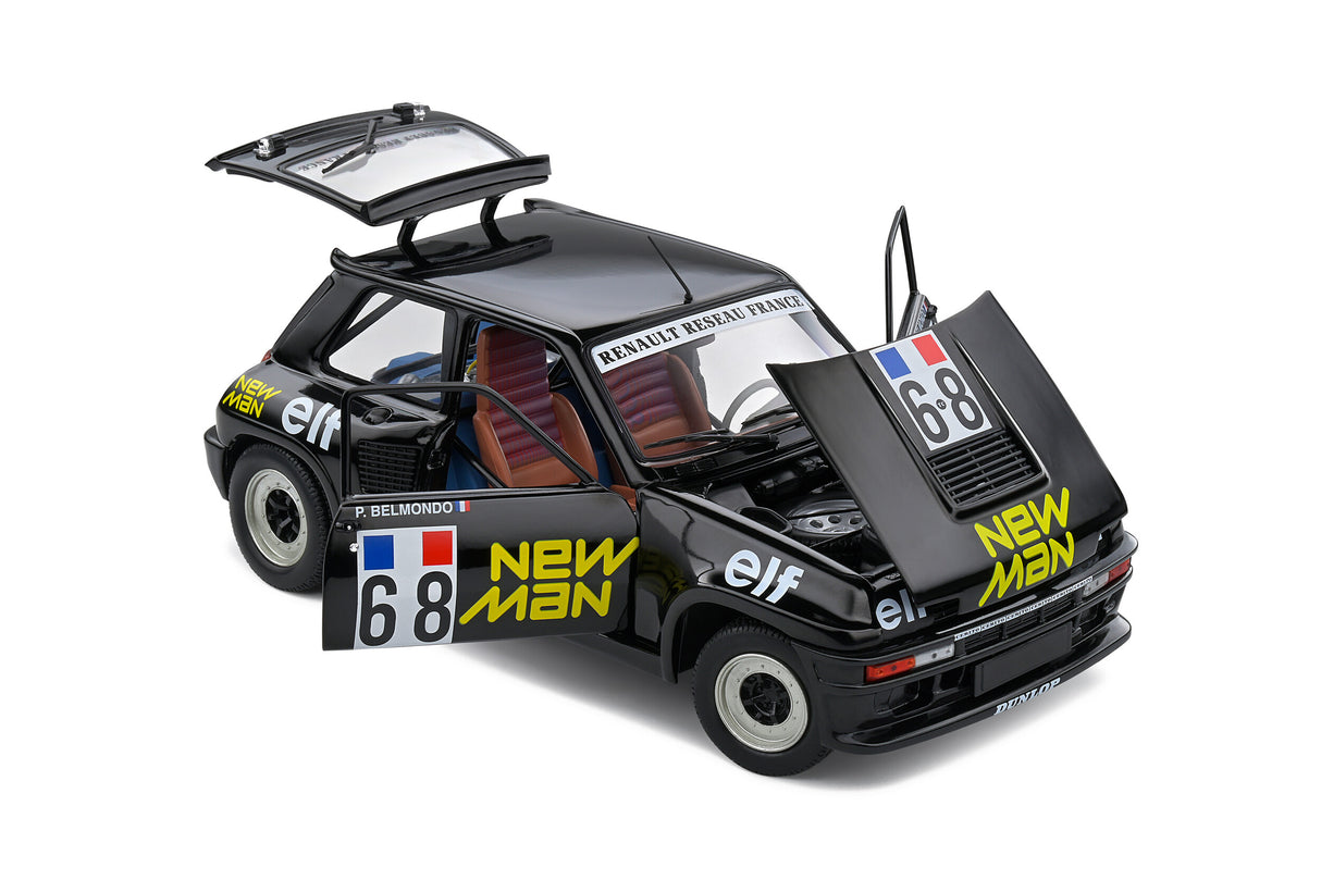 Solido 1/18 Renault 5 Turbo Black European Cup 1984 Diecast Model - Hobbytech Toys