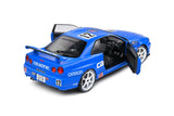 Solido 1/18 Blue Street Fighter Nissan GT R34 Calsonic Tribute 2000 Diecast Model - Hobbytech Toys