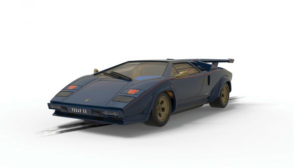 Scalextric 4411 Lamborghini Countach - Walter Wolf - Blue And Gold** - Hobbytech Toys