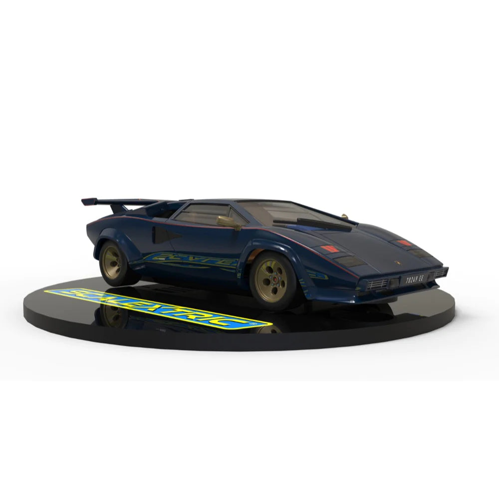 Scalextric 4411 Lamborghini Countach - Walter Wolf - Blue And Gold** - Hobbytech Toys