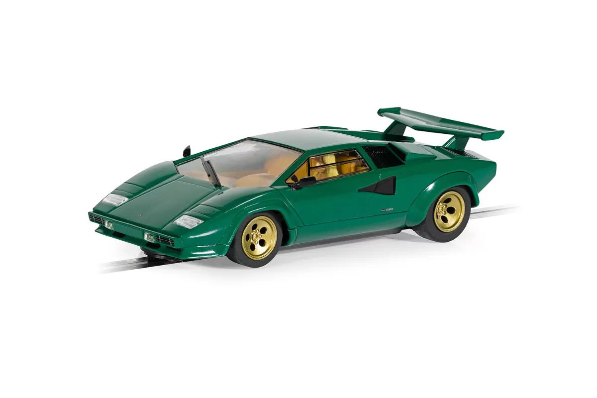 Scalextric C4500 Lamborghini Countach - Green Slot Car