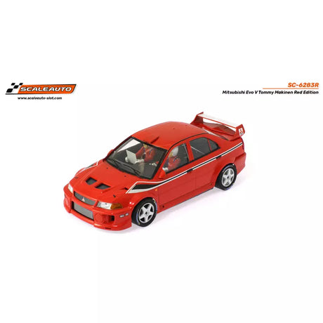 Scaleauto 6283R 1/32 Mitsubishi Lancer Evo V Tommy Makinen Red Edition - R-Series Slot Car - Hobbytech Toys