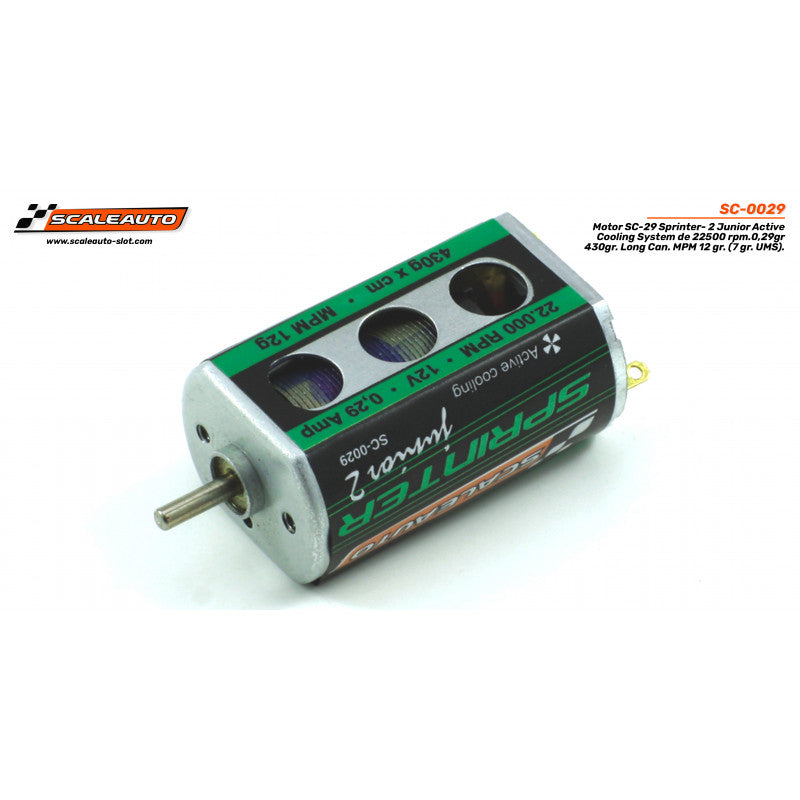 Scaleauto SC-0029 Scaleauto SC-29 motor without Pinions - SPRINTER Jr. 2 with Active Cooling System - Hobbytech Toys