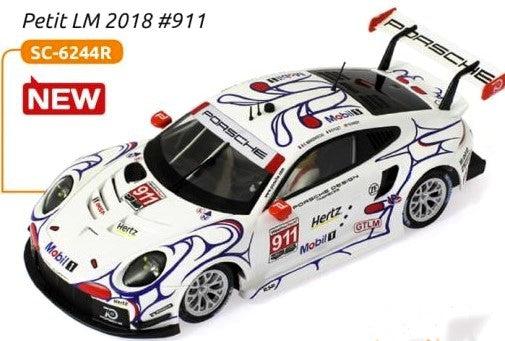 Scaleauto 6244R 1/32 Porsche 911 GT3 RSR Petit Lemans 2018 Slot Car