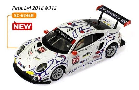 Scaleauto 6245R 1/32 Porsche 911 GT3 RSR Petit Lemans 2018 Mobil R-Ver Slot Car