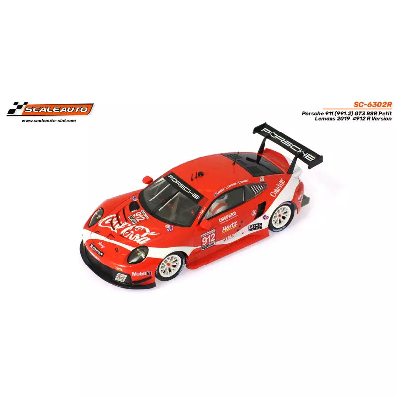 Scaleauto SC-6302R 1/32 Porsche 991.2 RSR GTE IMSA 2019 No.912 CocaCola**