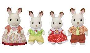 Sylvanian 5655 Families Chocolate Rabbit Family - Hobbytech Toys