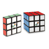 Colorful Rubik's Cube Puzzle Toys on White Surface