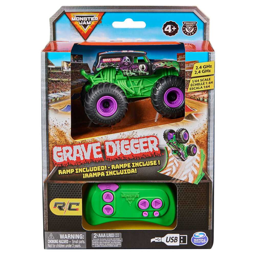Monster Jam 1/64 Grave Digger RC Monster Truck