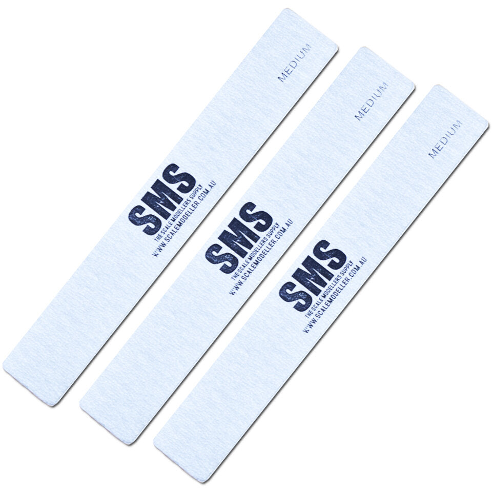 Scale Modellers Supply SND06 Sanding Sticks - Medium (3pcs) - Hobbytech Toys