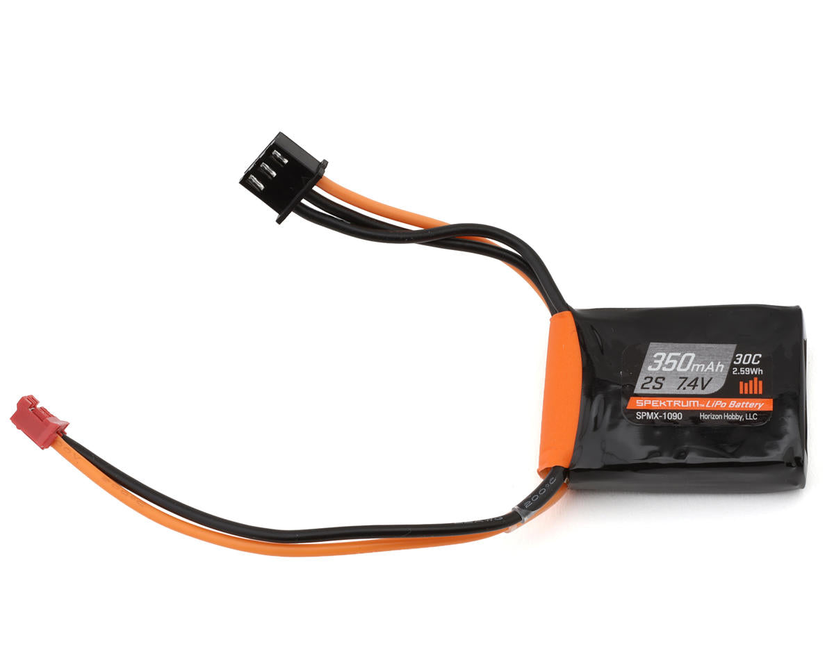 Spektrum 350mAh 2S 7.4v 30C LiPo Battery with PH2.0 - Micro-B [SPMX-1090]