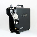 Sleek Sparmax TC620X air compressor with tank, ideal for precise airbrush applications in art, craft, or hobby projects.