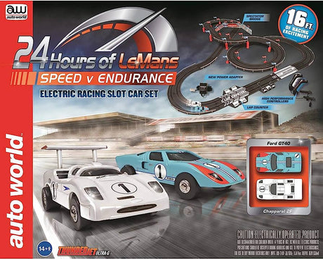 Autoworld 1/64 24 Hours Of LeMans Slot Car Set - Hobbytech Toys