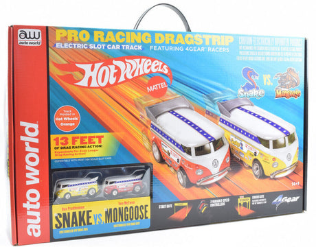 Autoworld 1/64 VW's Snake & Mongoose Drag Strip Slot Car Set - Hobbytech Toys
