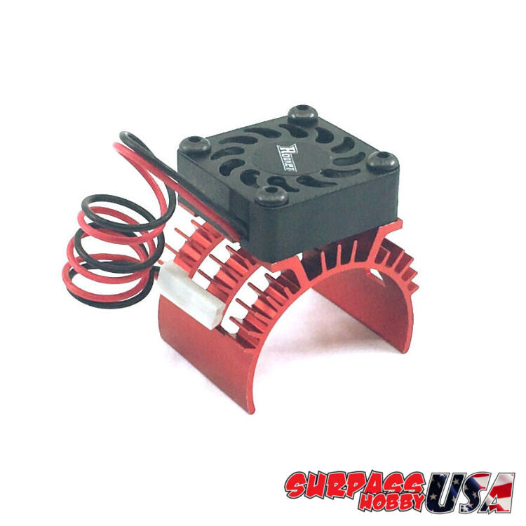 Surpass Cooling Fan 5-8.45V for 1/10 Motor Red - Hobbytech Toys