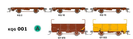 SDS HO KQ & GY Open Wagon 5in Lettering Imperial (5 pack)