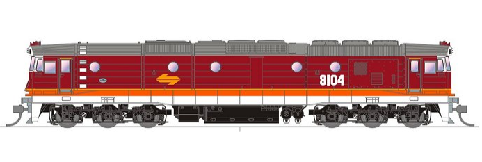 SDS HO 8102 SRA Mk1 (as built) 81 Class Non Sound Locomotive - DC