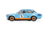 Scalextric Ford Escort Mk1 Wayne Crabtree Modified Fords 2023 Gulf Slot Car [C4530]