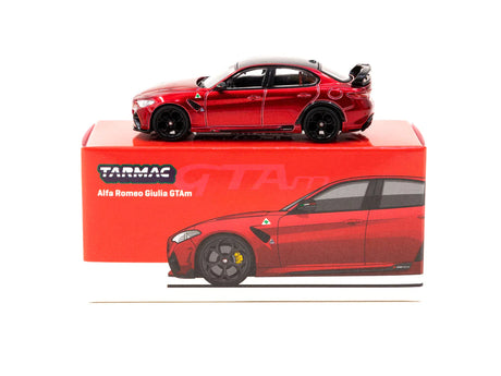 Tarmac 1/64 Metallic Red Alfa Romeo Giulia GTam - Hobbytech Toys