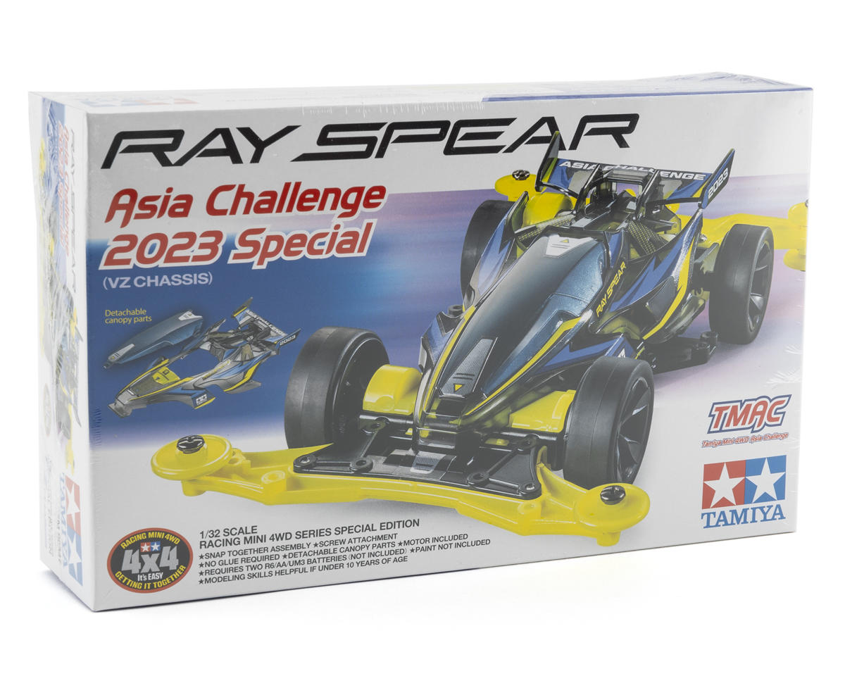 Tamiya 95647 1/32 Special Edition 2023 Asia Challenge Mini 4WD JR Ray Spear VZ Chassis - Hobbytech Toys