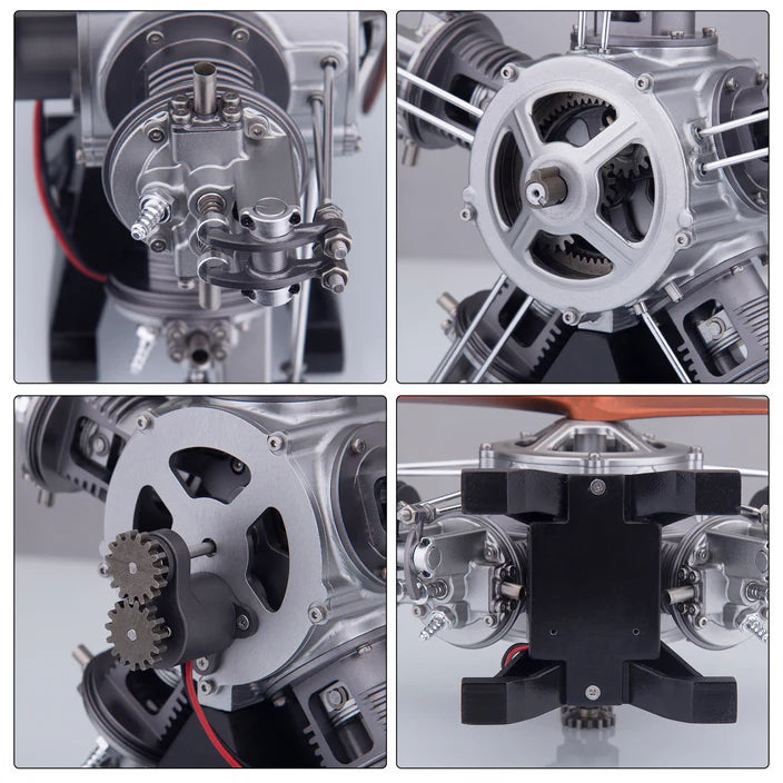 Teching 5 Cylinder Radial Metal Model Engine Assembly Kit