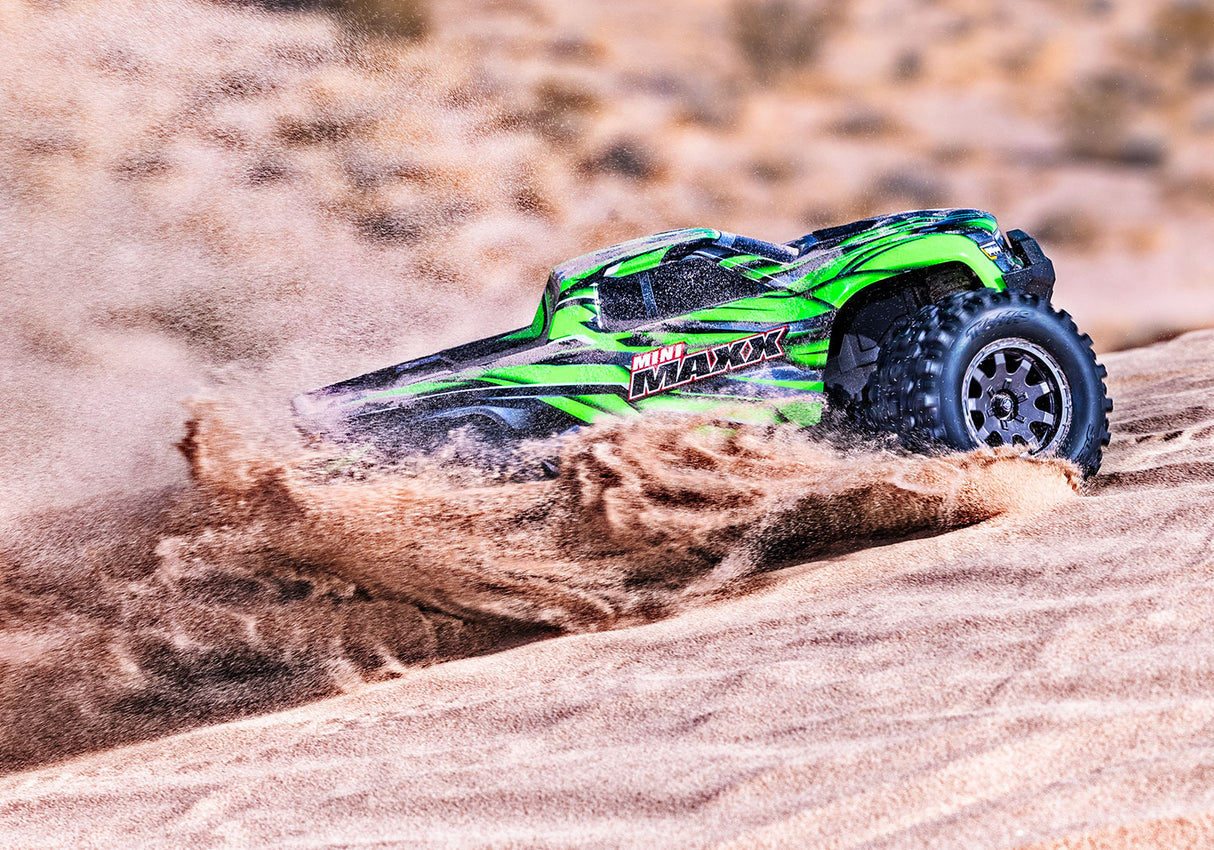 Traxxas Mini MAXX 1/16 Brushless Monster Truck RTR - Green [107154-1GRN]