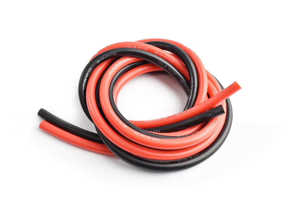 Tornado RC 10AWG Silicone Wire - Red & Black - 1m Each - Hobbytech Toys