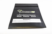 Tornado RC Lipo Safe Bag 20x30cm, a black protective pouch for safely storing and transporting lithium-ion batteries.