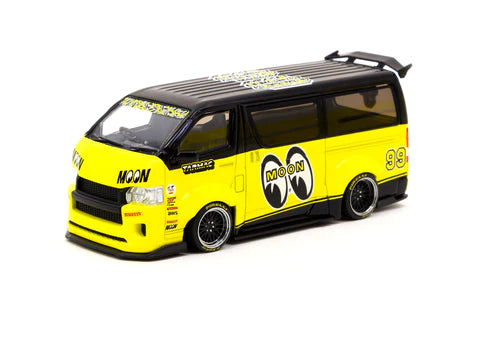 Tarmac 43-024-ME99 1/43 Toyota Hiace Widebody Mooneyes Team Van - Hobbytech Toys