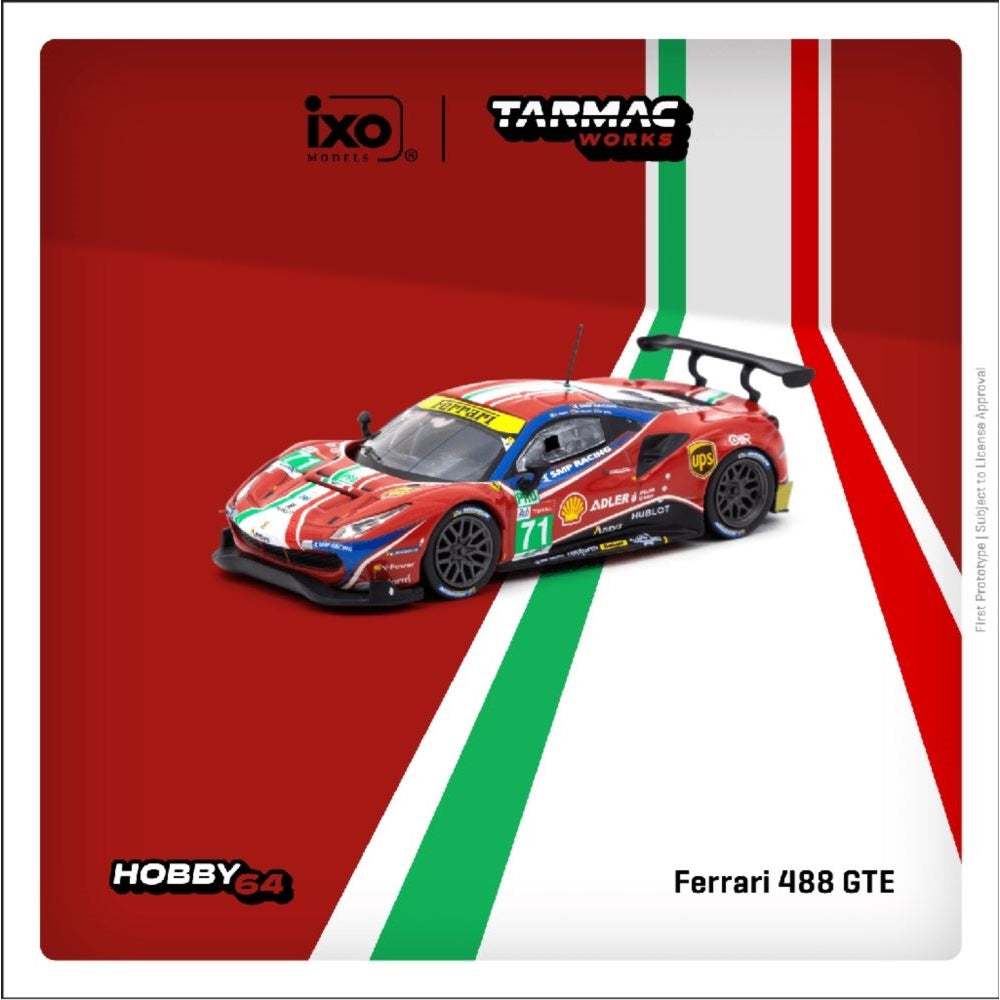 Tarmac 1/64 Ferrari 488 GTE - 24h of Le Mans 2020 - M. Molina / D. Rigon / S. Bird