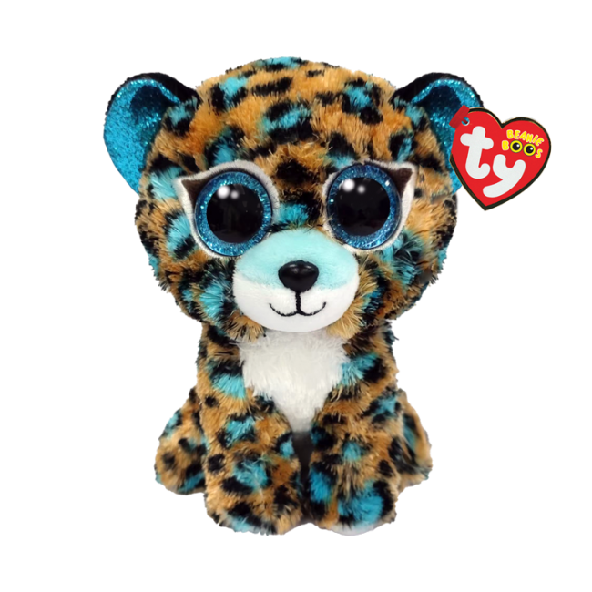 TY Beanie Boos COBALT - Blue Leopard Reg - Hobbytech Toys