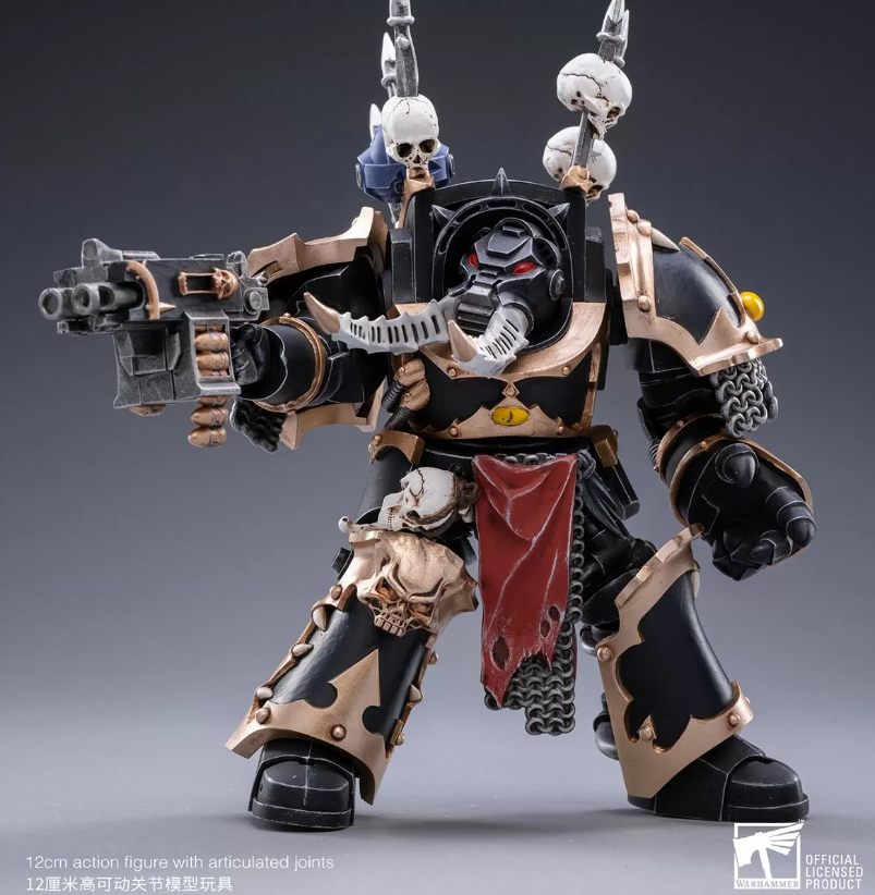 Joy Toys Warhammer Collectibles: 1/18 Scale Black Legion Chaos Terminator Brother Bathalorr - Hobbytech Toys