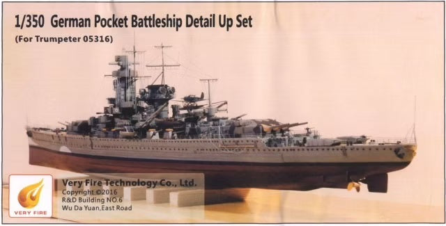 Very Fire 350001 1/350 DKM Graf Spee Detail Up Set (For Trumpeter)