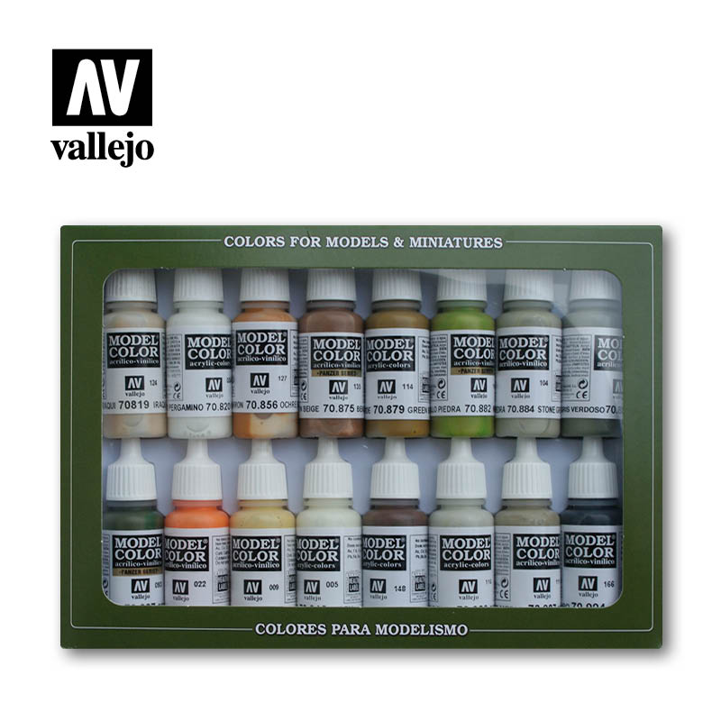 Vallejo 70141 Model Color Set Earthtones Vallejo PAINT, BRUSHES & SUPPLIES