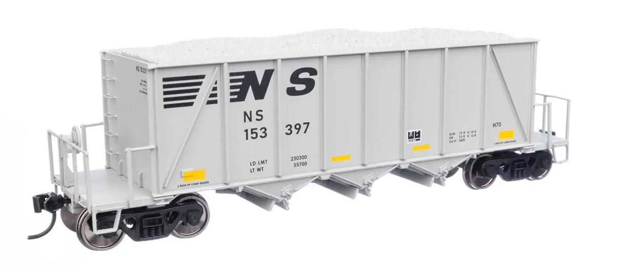 Walthers Proto HO Scale 40ft Ortner 100-Ton Open Aggregate Hopper - Norfolk Southern 153397