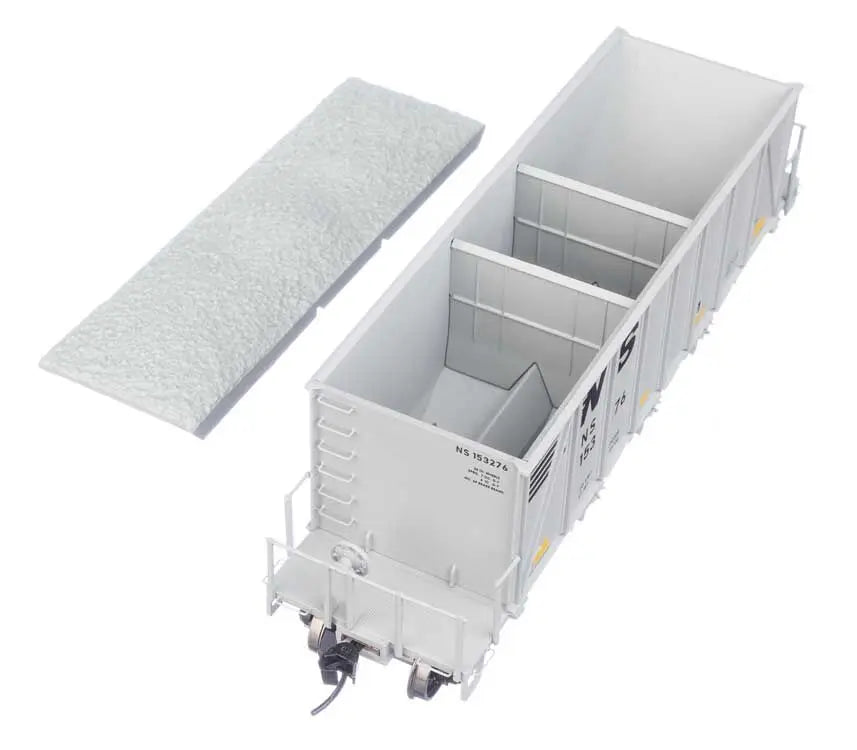 Walthers Proto HO Scale 40ft Ortner 100-Ton Open Aggregate Hopper - Norfolk Southern 153397