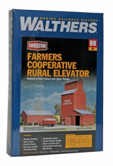 Walthers Cornerstone HO Farmers Cooperative Rural Elevator Walthers TRAINS - HO/OO SCALE