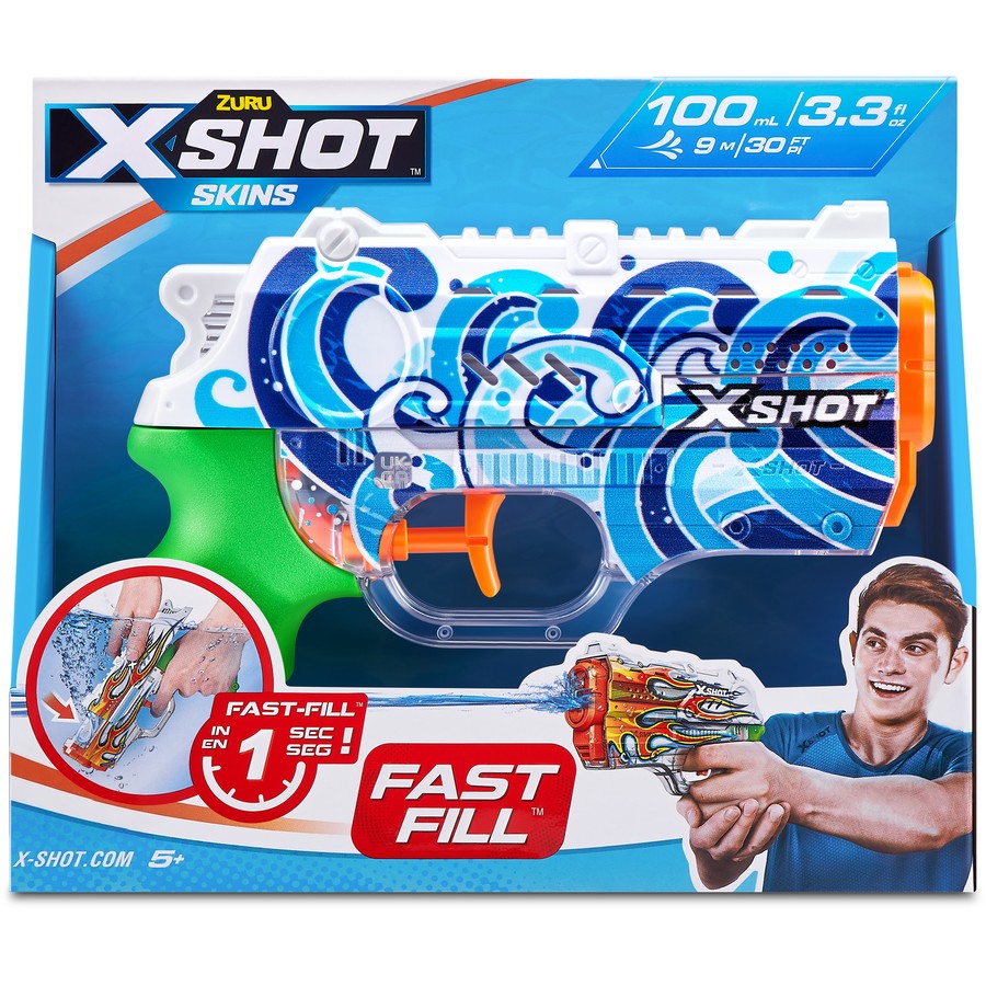 Zuru XSHOT Fast Fill Skins Water Gun - Nano - Assorted (1) - Hobbytech Toys